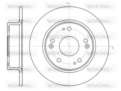 WOKING D6984.00 Тормозные диски  для HONDA ACCORD (Хонда Аккорд)