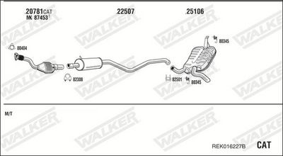 SISTEM DE ESAPAMENT WALKER REK016227B