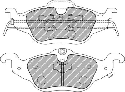 BREMSBELAGSATZ SCHEIBENBREMSE FERODO RACING FCP1293H