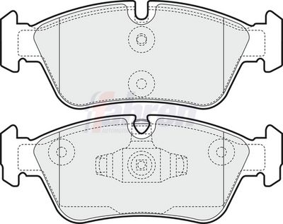 Fahren Brake Pad Set, disc brake FBP3161