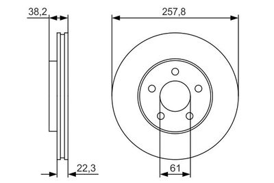 Тормозной диск BOSCH 0 986 479 R56 для CHRYSLER NEON