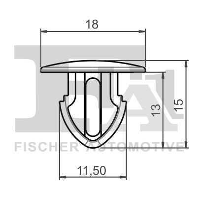 Clip, listwa ochronna FA1 22-10009.5