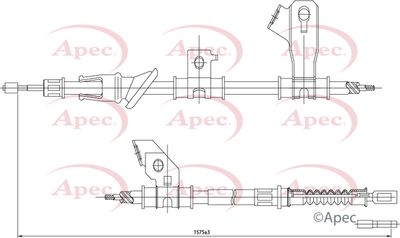 Cable Pull, parking brake APEC CAB1301