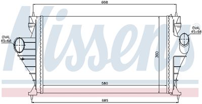 Интеркулер NISSENS 96850 для CITROËN XANTIA