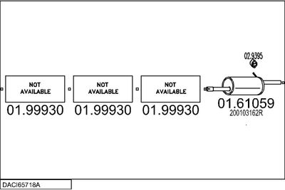 SISTEM DE ESAPAMENT MTS DACI65718A006695