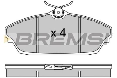 Комплект тормозных колодок, дисковый тормоз BREMSI BP3505 для TATA XENON