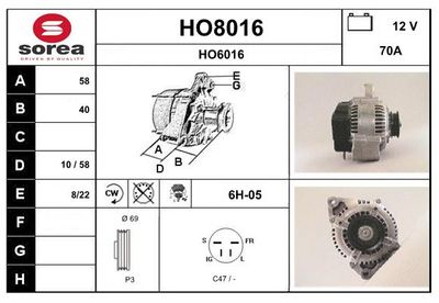 GENERATOR SNRA HO8016