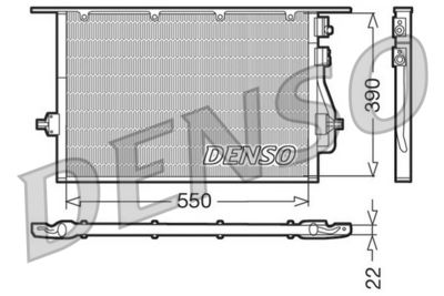 DENSO DCN10014 Радиатор кондиционера  для FORD COUGAR (Форд Коугар)