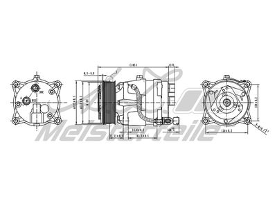 компресор, климатизация A.Z. Meisterteile AZMT-45-041-1029