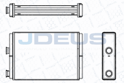 JDEUS M-2110710 Радиатор печки  для LANCIA MUSA (Лансиа Муса)