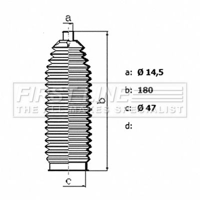 Bellow Kit, steering FIRST LINE FSG3477