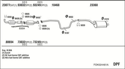 SISTEM DE ESAPAMENT WALKER FOK024461A