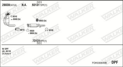 Изпускателна система WALKER FOK030840B