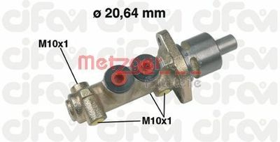 METZGER 202-149 Головний гальмівний циліндр 