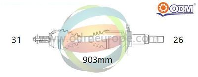 Приводной вал Multiparts 18-342610 для MINI MINI COOPER