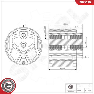 Zavesenie motora ESEN SKV 75SKV545