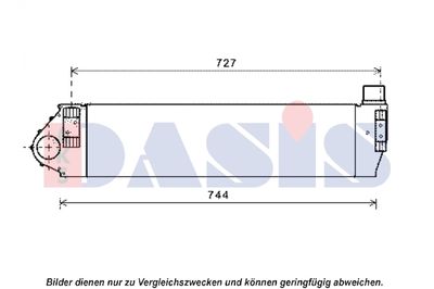 Интеркулер AKS DASIS 187029N для RENAULT GRAND SCENIC