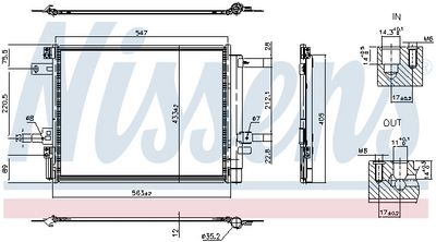 CONDENSATOR CLIMATIZARE NISSENS 941406 5