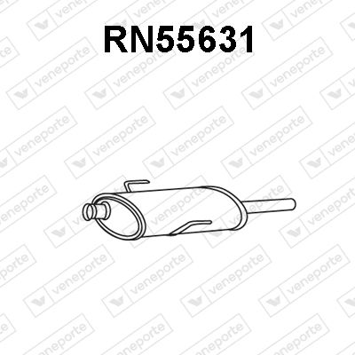 VENEPORTE RN55631 Глушитель выхлопных газов  для RENAULT ESPACE III (JE0_) 3.0 V6 24V (JE0G, JE0R)
