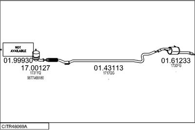 Układ wydechowy MTS CITR48069A033395