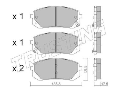 SET PLACUTE FRANA FRANA DISC TRUSTING 13730