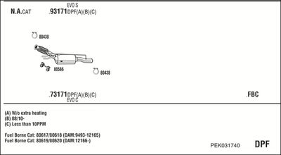 SISTEM DE ESAPAMENT WALKER PEK031740