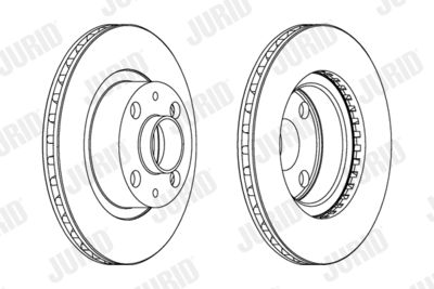 Тормозной диск JURID 561183J для ABARTH RITMO