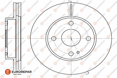 EUROREPAR 1642755880 Тормозные диски  для MAZDA 323 F V (BA) 1.5 16V