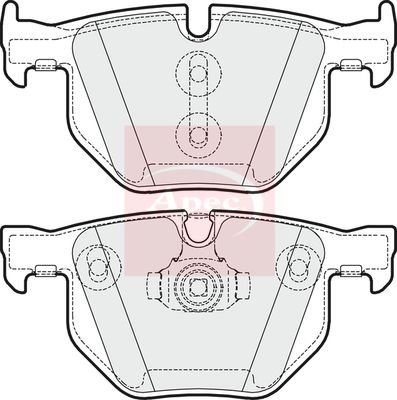 APEC Brake Pad Set, disc brake PAD1643