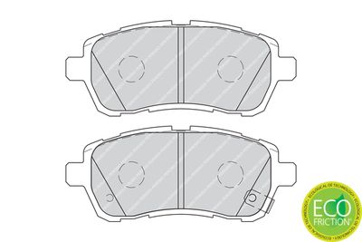 Комплект тормозных колодок, дисковый тормоз FDB4110