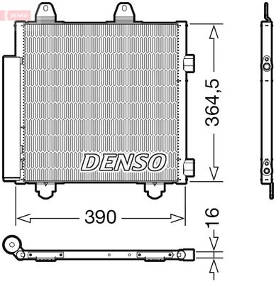 DENSO DCN21033 Радиатор кондиционера  для TOYOTA AYGO (Тойота Аго)