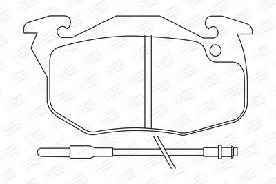BREMSBELAGSATZ SCHEIBENBREMSE CHAMPION 571332CH 1