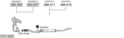 Изпускателна система BOSAL SYS12820