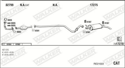 SISTEM DE ESAPAMENT WALKER RE21022