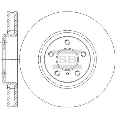 Тормозной диск Hi-Q SD4247 для INFINITI QX50