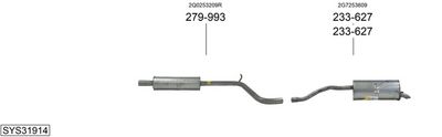 Изпускателна система BOSAL SYS31914