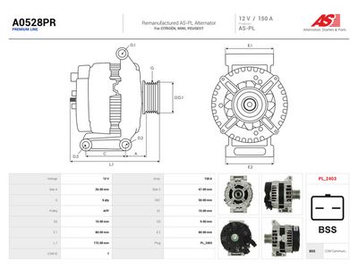 generátor AS-PL (AUTO STARTER) A0528PR