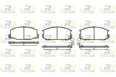 ROADHOUSE 2152.12 Тормозные колодки и сигнализаторы для TOYOTA PREVIA I (_R1_, _R2_) 2.4 4WD (TCR21_, TCR20_)