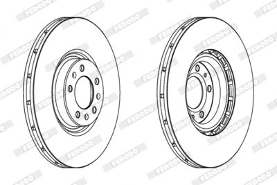 BREMSSCHEIBE FERODO DDF1747C1 1