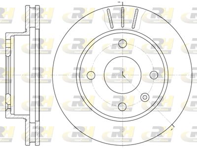 Тормозной диск ROADHOUSE 6097.10 для FORD TAUNUS