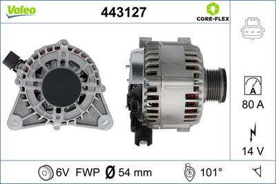 Генератор VALEO 443127 для FORD FUSION