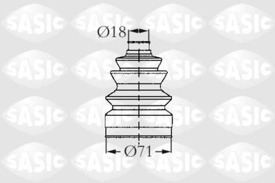 SASIC 2003418 Пыльник шруса для CITROËN C15 Автофургон / микроавтобус (VD_) 1.0