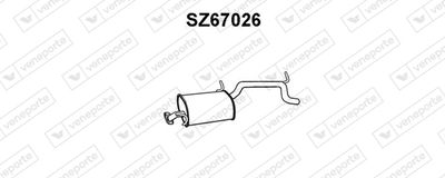 Глушитель выхлопных газов конечный VENEPORTE SZ67026 для SUZUKI WAGON