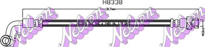 Тормозной шланг KAWE H8338 для HYUNDAI i10