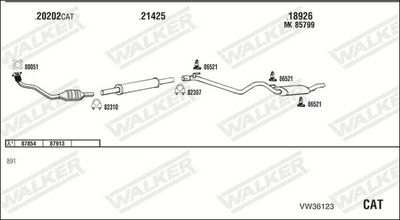 Изпускателна система WALKER VW36123
