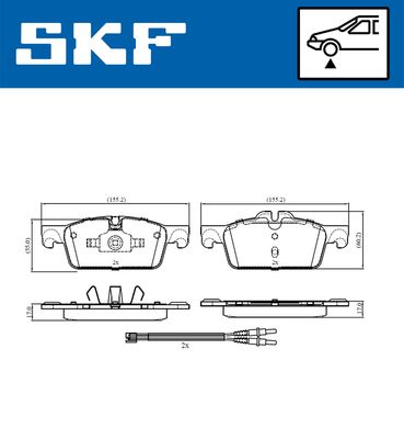 Brake Pad Set, disc brake VKBP 80207 E