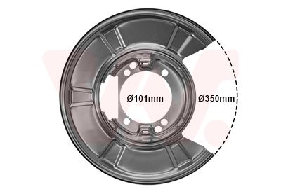 Отражатель, диск тормозного механизма VAN WEZEL 3077371 для VW CRAFTER