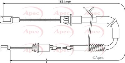 Cable Pull, parking brake APEC CAB1189