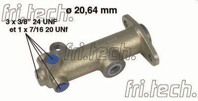Главный тормозной цилиндр fri.tech. PF133 для RENAULT 4