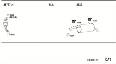 Układ wydechowy WALKER CIK128135